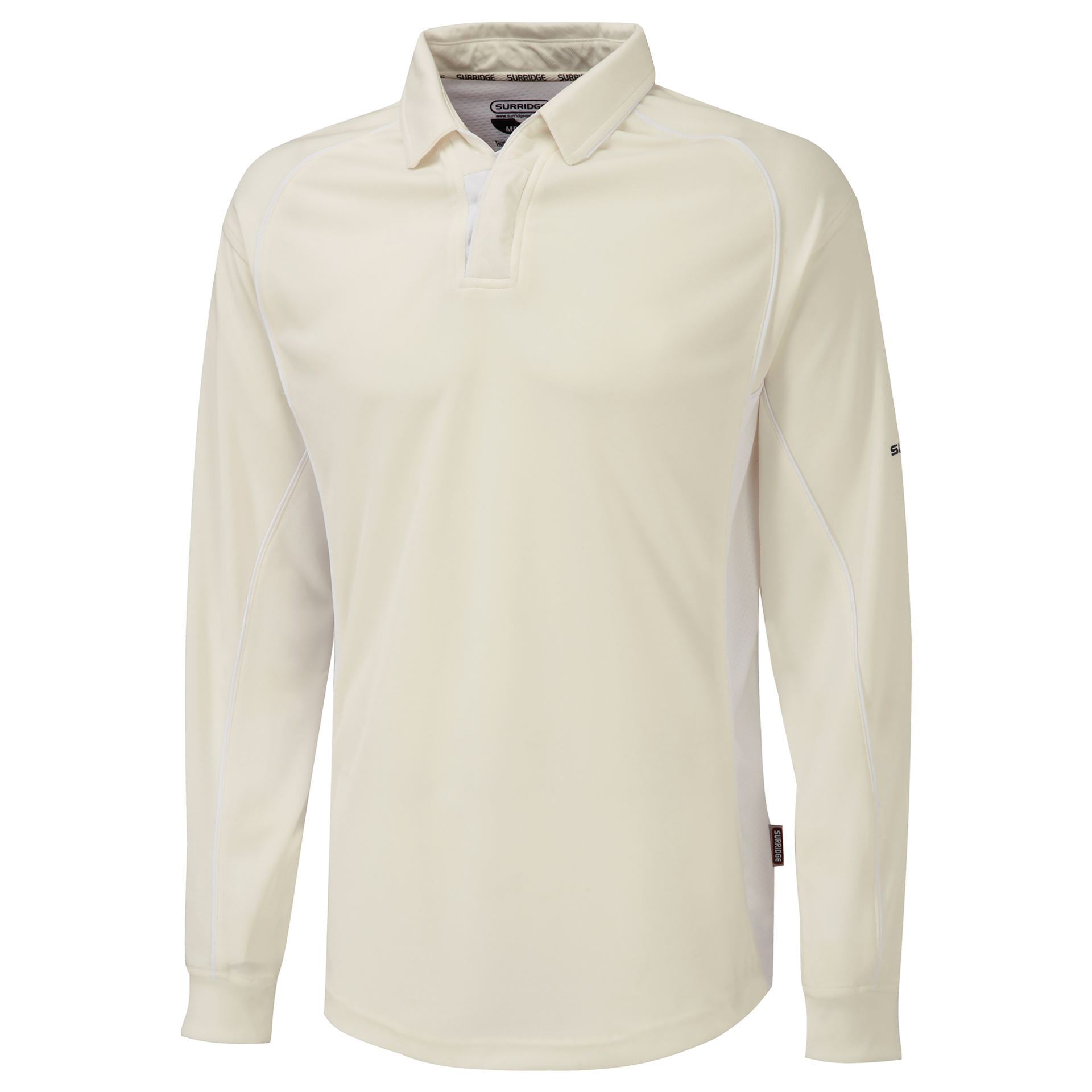 Surridge Sport Long Sleeve Cricket Shirt in white