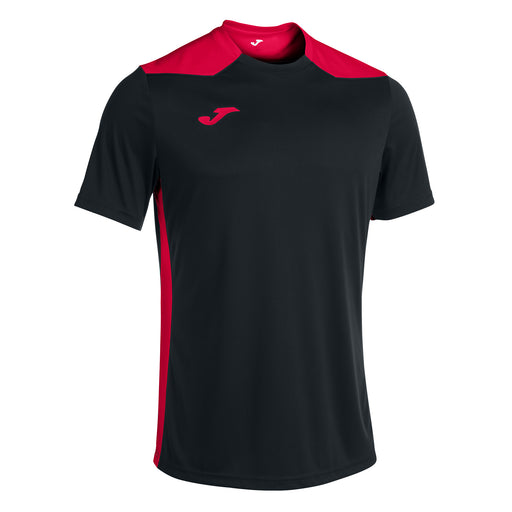 Joma Championship VI Short Sleeve Shirt in Black/Red