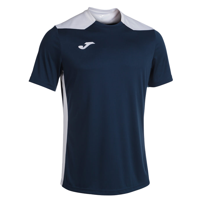 Joma Championship VI Short Sleeve Shirt in Navy/White