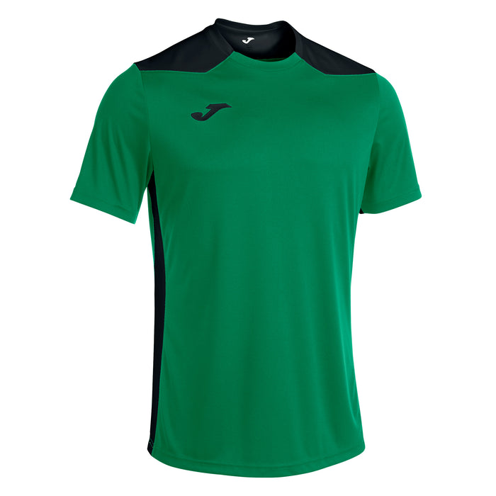 Joma Championship VI Short Sleeve Shirt in Green/Black