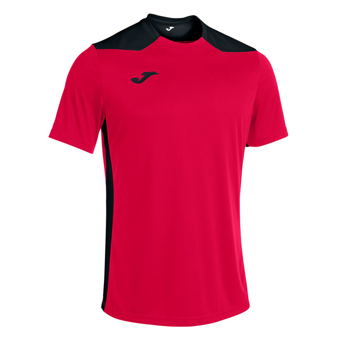 Joma Championship VI Short Sleeve Shirt in Red/Black