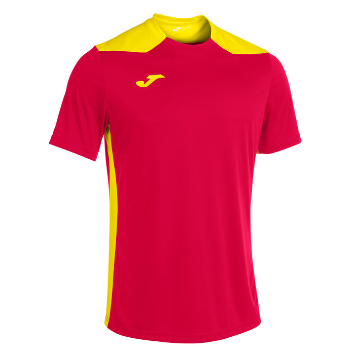 Joma Championship VI Short Sleeve Shirt in Red/Yellow
