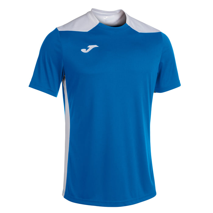 Joma Championship VI Short Sleeve Shirt in Royal/White