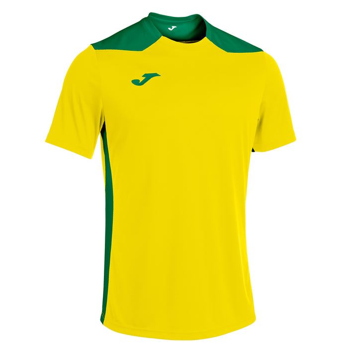 Joma Championship VI Short Sleeve Shirt in Yellow/Green