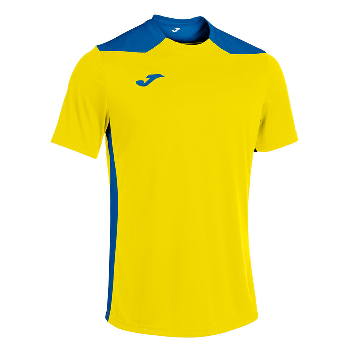 Joma Championship VI Short Sleeve Shirt in Yellow/Royal