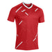 Joma Tiger III Short Sleeve Shirt in Red/White