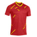 Joma Tiger III Short Sleeve Shirt in Red/Yellow