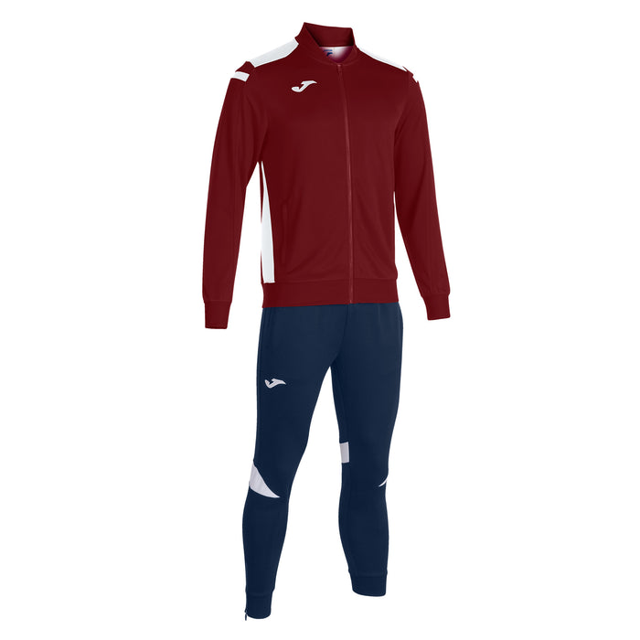 Joma Championship VI Tracksuit in Burgundy/White/Navy