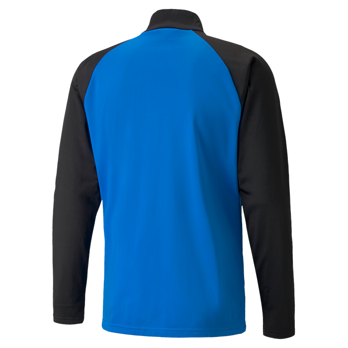 back of Puma Team Liga 25 Training Jacket in electric blue lemonade