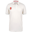 Gray Nicolls Pro Performance Short Sleeve Cricket Shirt in ivory