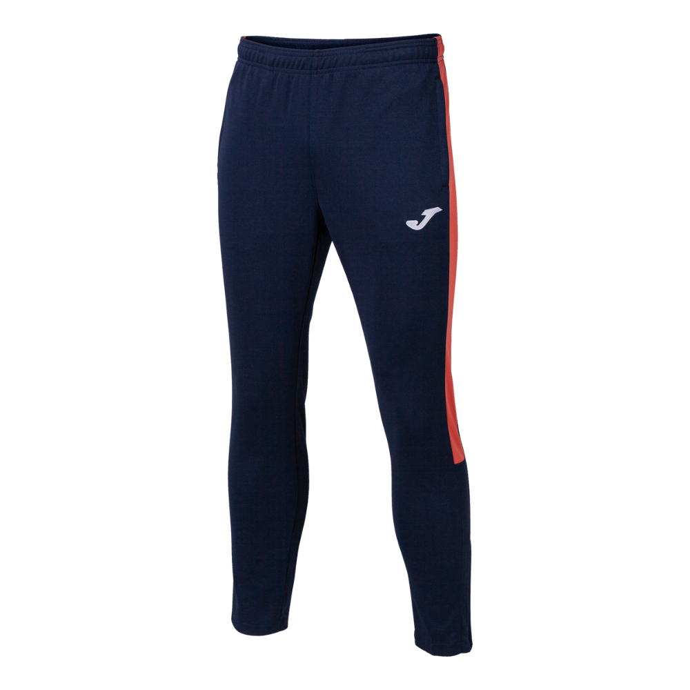 Joma Eco Championship Long Pants in navy/fluor orange