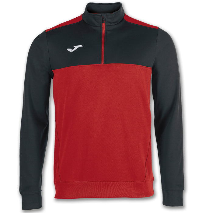 Joma Winner 1/4 Zip Sweatshirt in Red/Black