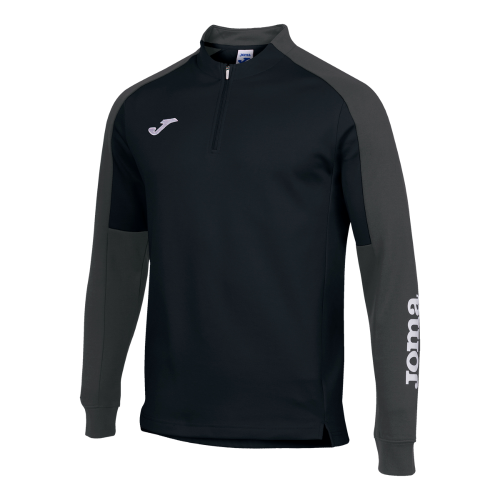 Joma Eco Championship 1/4 Zip Sweatshirt in black/anthracite