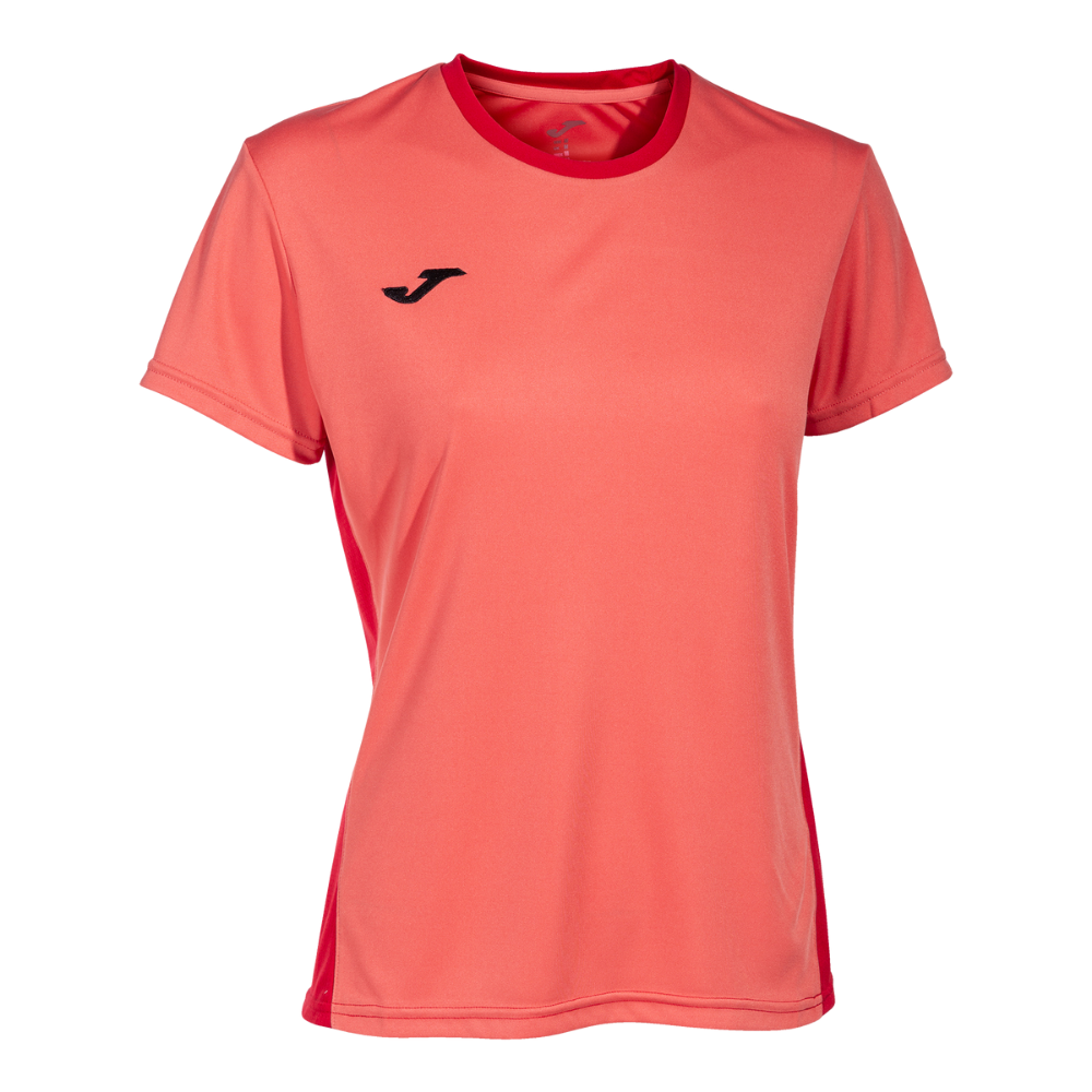 Joma Winner II Short Sleeve Shirt Women's in fluor coral