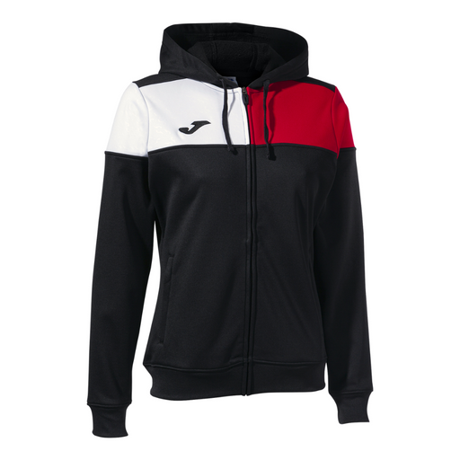 Joma Hooded Jacket Women's in Black/Red/White
