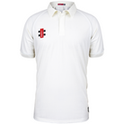 Gray Nicolls Matrix V2 Short Sleeve Cricket Shirt in ivory