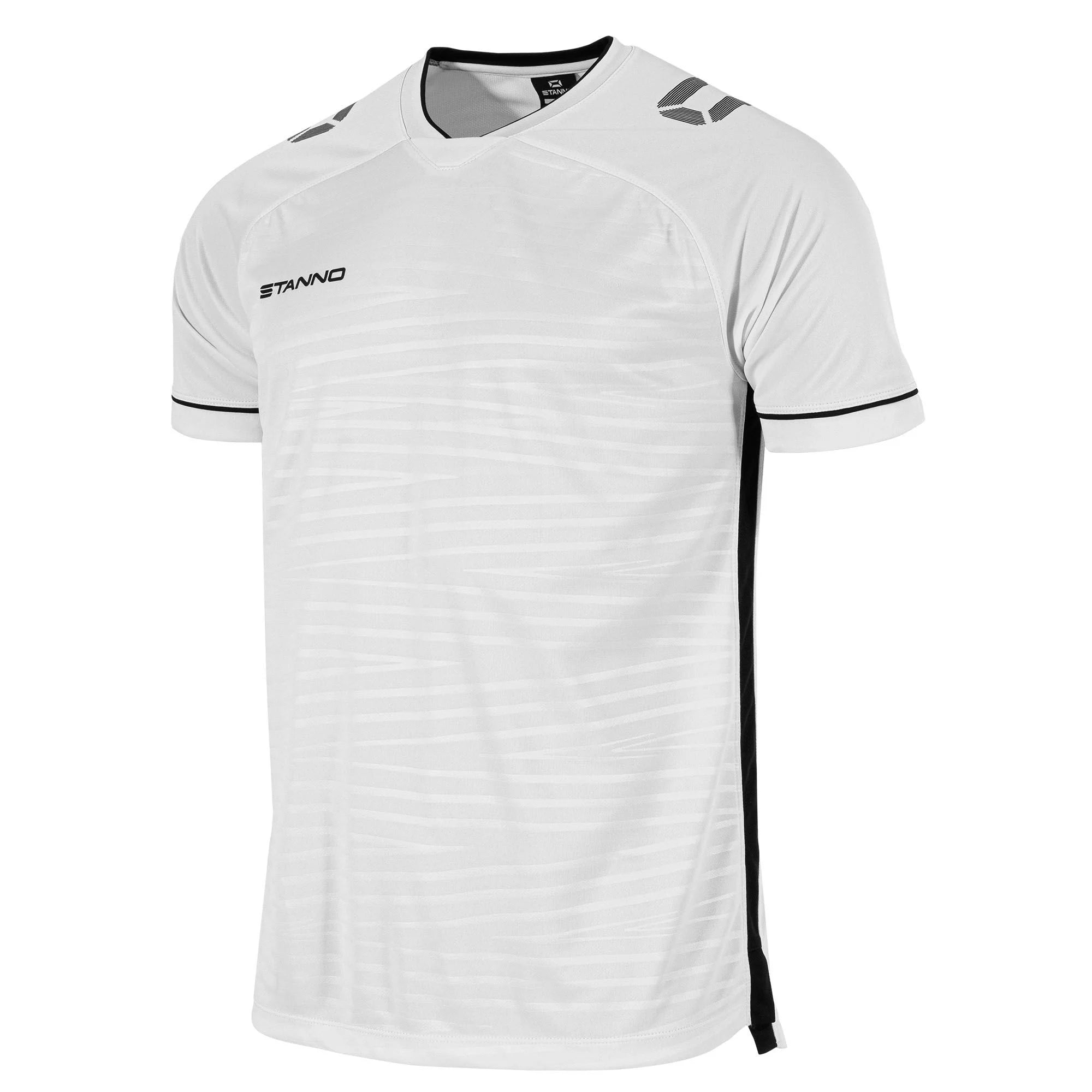 Stanno Dash Short Sleeve Shirt in White/Black