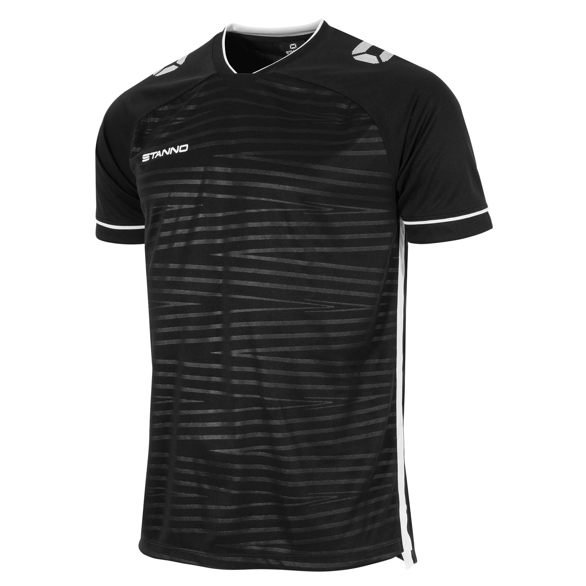 Stanno Dash Short Sleeve Shirt in Black/White