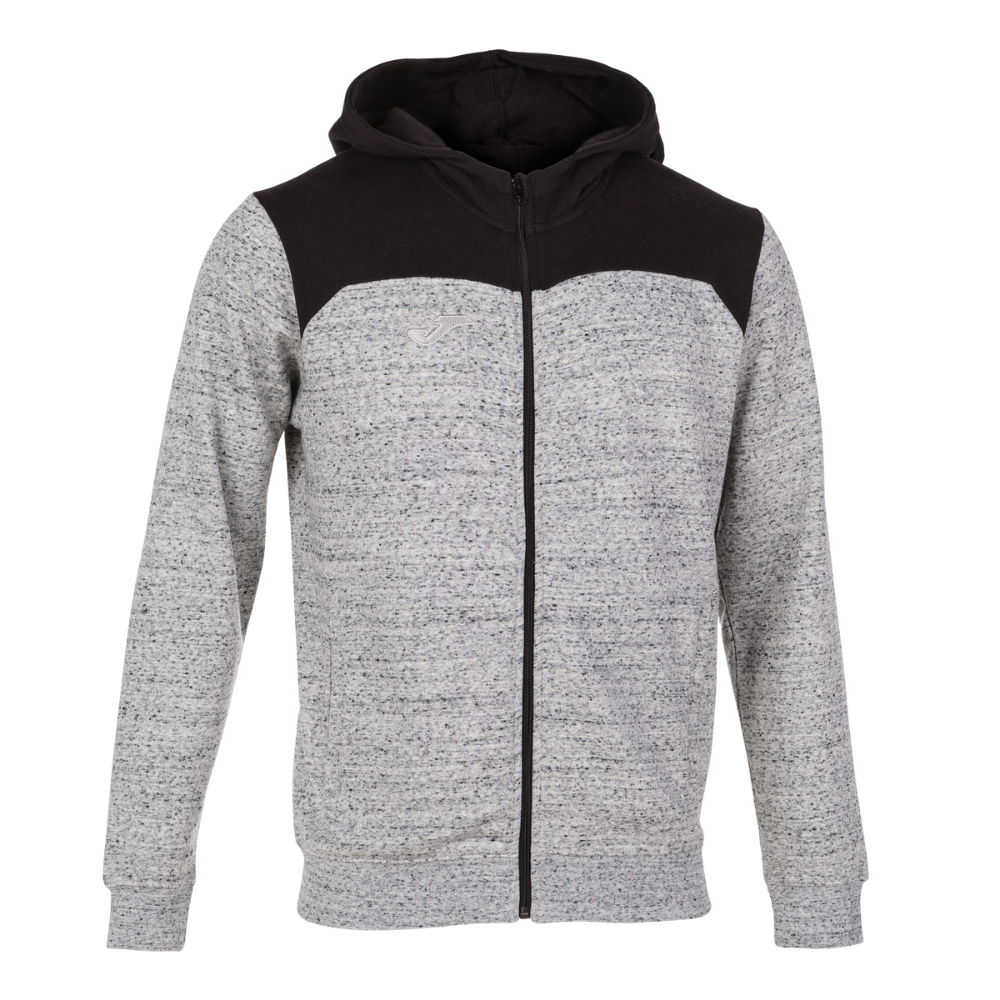 Joma Winner II Hooded Jacket in grey melange/black