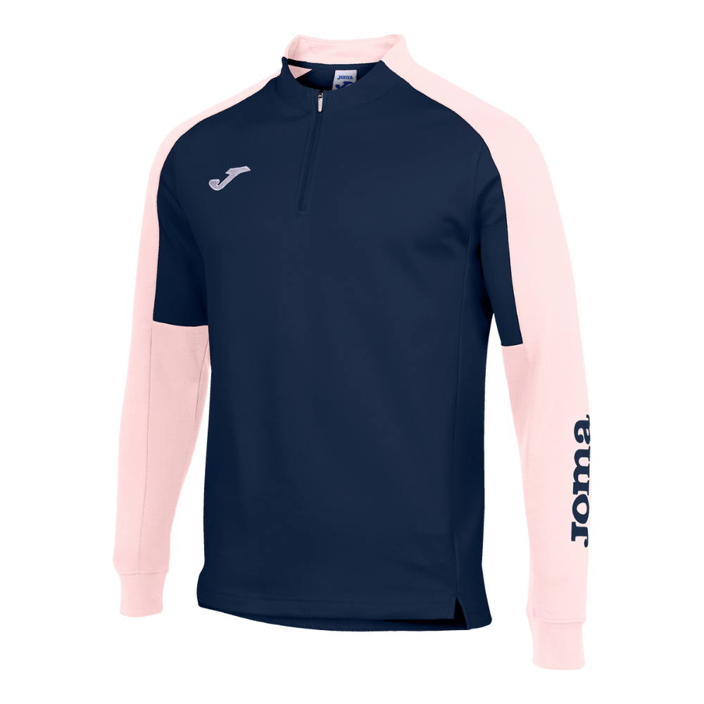 Joma Eco Championship 1/4 Zip Sweatshirt in navy/pink