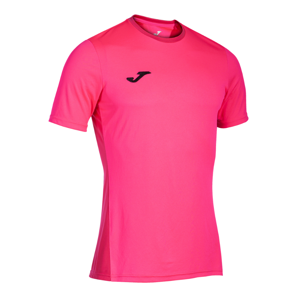 Joma Winner II Short Sleeve Shirt in fluor pink
