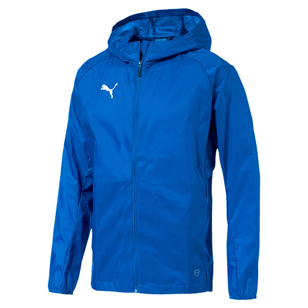 Puma Liga Training Rain Jacket Core in electric blue lemonade