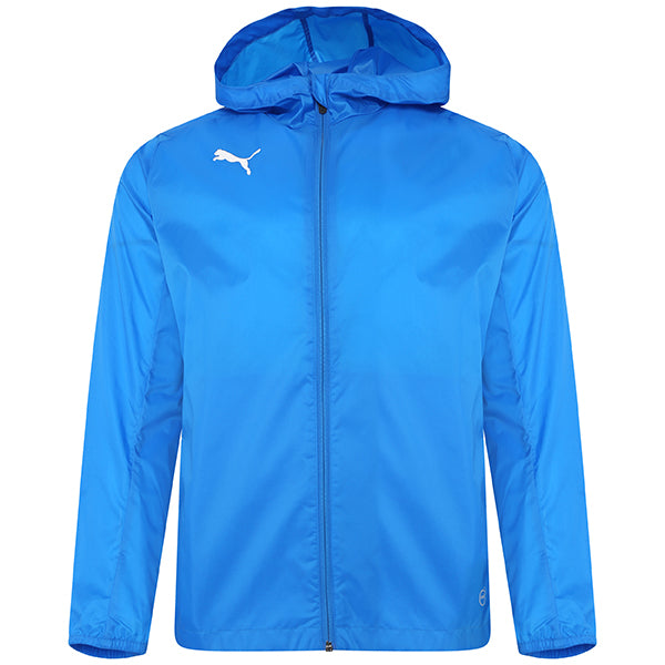 Puma Liga Training Rain Jacket Core in electric blue lemonade