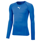 Puma Liga Long Sleeve Baselayer in electric blue lemonade