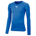 Puma Liga Long Sleeve Baselayer in electric blue lemonade