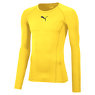 Puma Liga Long Sleeve Baselayer in cyber yellow