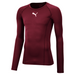 Puma Liga Long Sleeve Baselayer in cordovan