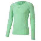 Puma Liga Long Sleeve Baselayer in green glimmer