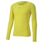 Puma Liga Long Sleeve Baselayer in fluo yellow