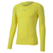 Puma Liga Long Sleeve Baselayer in fluo yellow