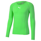 Puma Liga Long Sleeve Baselayer in bright green