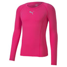 Puma Liga Long Sleeve Baselayer in fluo pink
