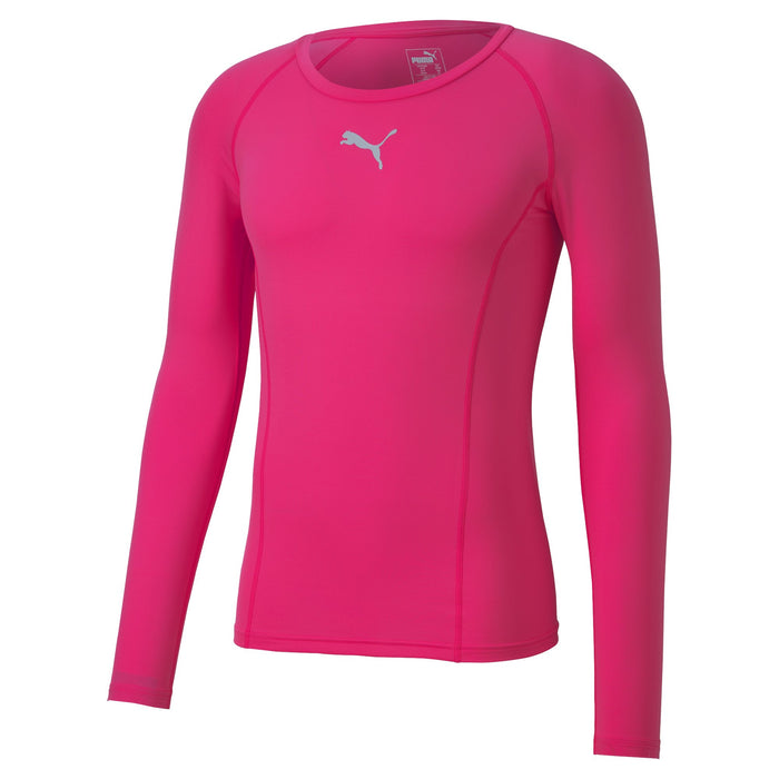 Puma Liga Long Sleeve Baselayer in fluo pink