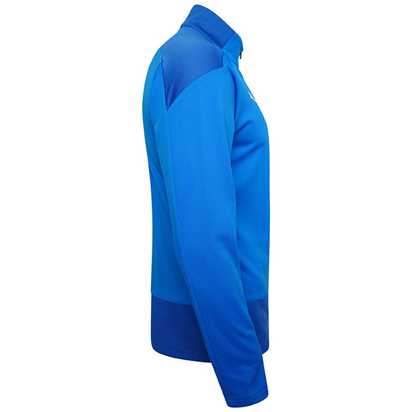 Puma Goal Training 1/4 Zip Top in Electric Blue Lemonade/Team Power Blue