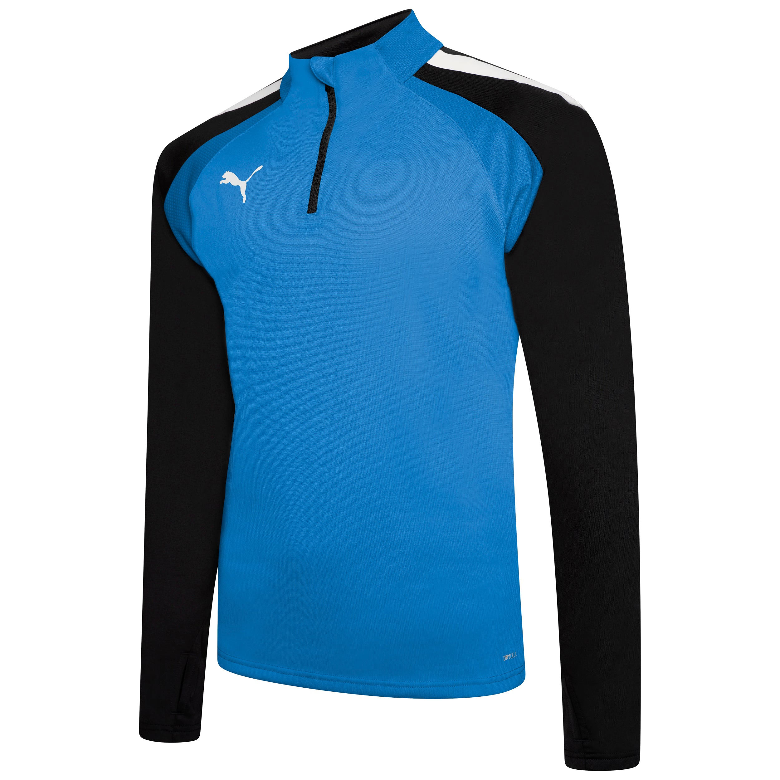 Puma Team Liga 25 Training 1/4 Zip Top in electric blue lemonade