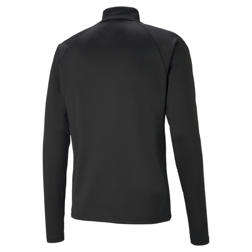 back of Puma Team Liga 25 Training 1/4 Zip Top in black