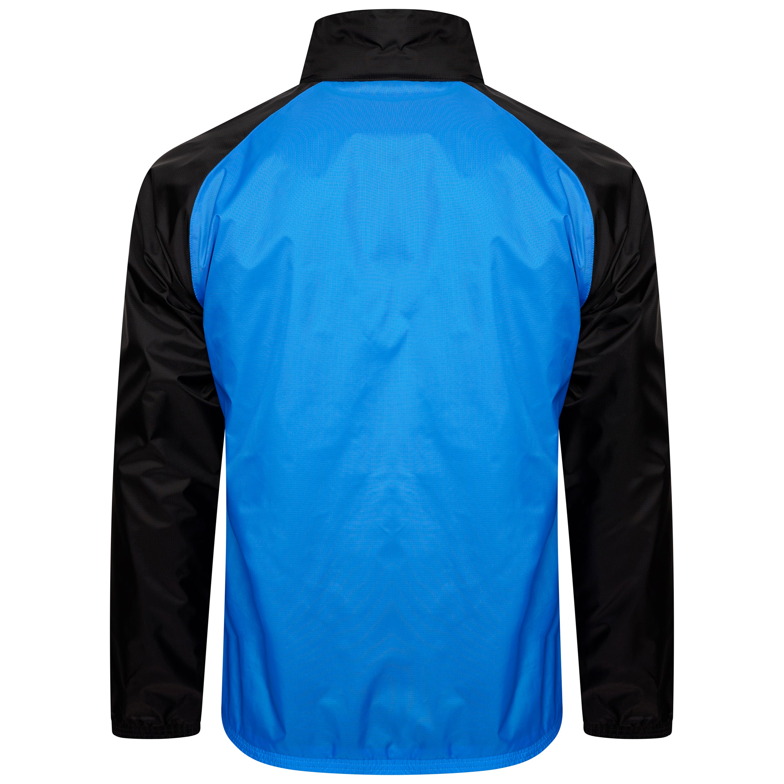 back of Puma Team Liga 25 Training All Weather Jacket in electric blue lemonade