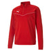 Puma Team Rise 1/4 Zip Top in RED/WHITE