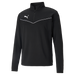 Puma Team Rise 1/4 Zip Top in BLACK/WHITE