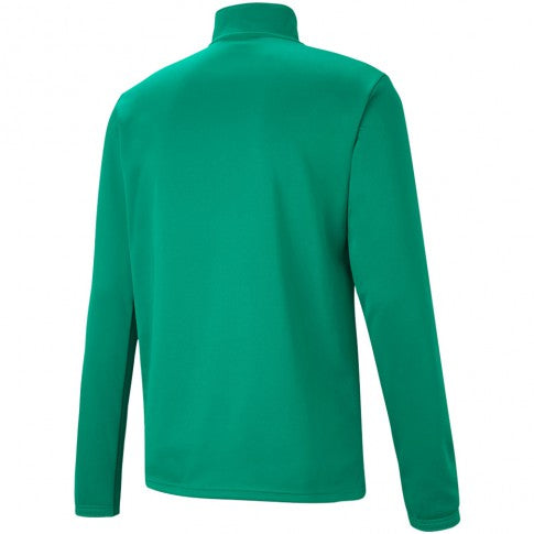 Puma Team Rise 1/4 Zip Top in PEPPER GREEN/WHITE