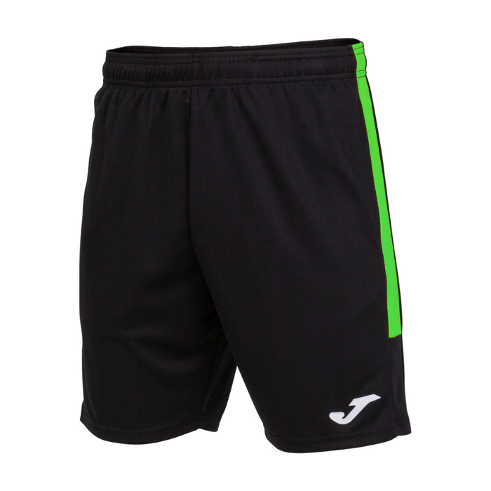 Joma Eco Championship Bermuda Shorts in black/fluor green