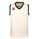Gray Nicolls Pro Performance Cricket Slipover in ivory/green