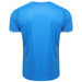 back of Puma Liga Shirt Striped in electric blue lemonade and white