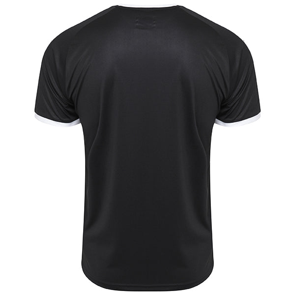 back of Puma Liga Shirt Striped in black and white