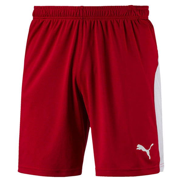 Puma Liga Football Shorts in Chilli Pepper red and White