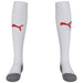 Puma Liga Socks Core in White/Red